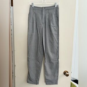 Forever 21 Black and White Gingham Trousers